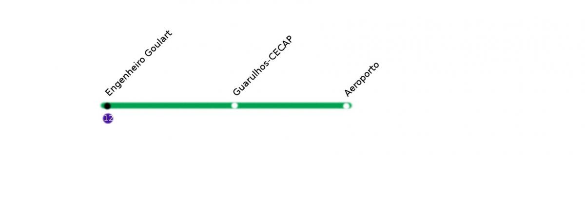 Карта Сан-Паулу CPTM - линия 13 - Джейд