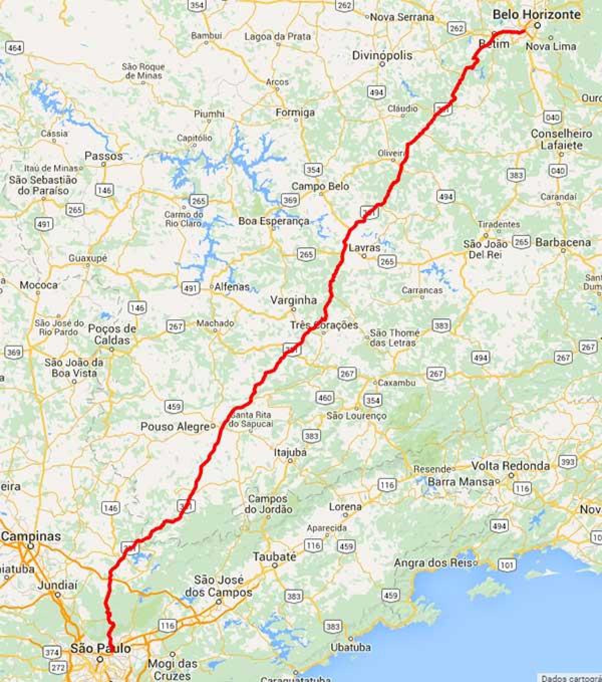 Карта автомагистрали Фернан Диас - комн. 381