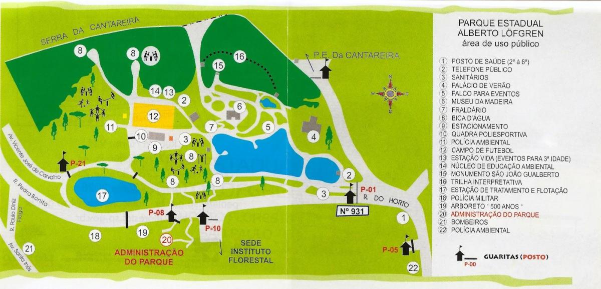 Карта-заметила парка Альберто