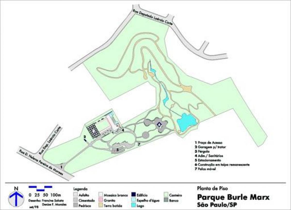 Карта парк Роберто Бурле-Маркса
