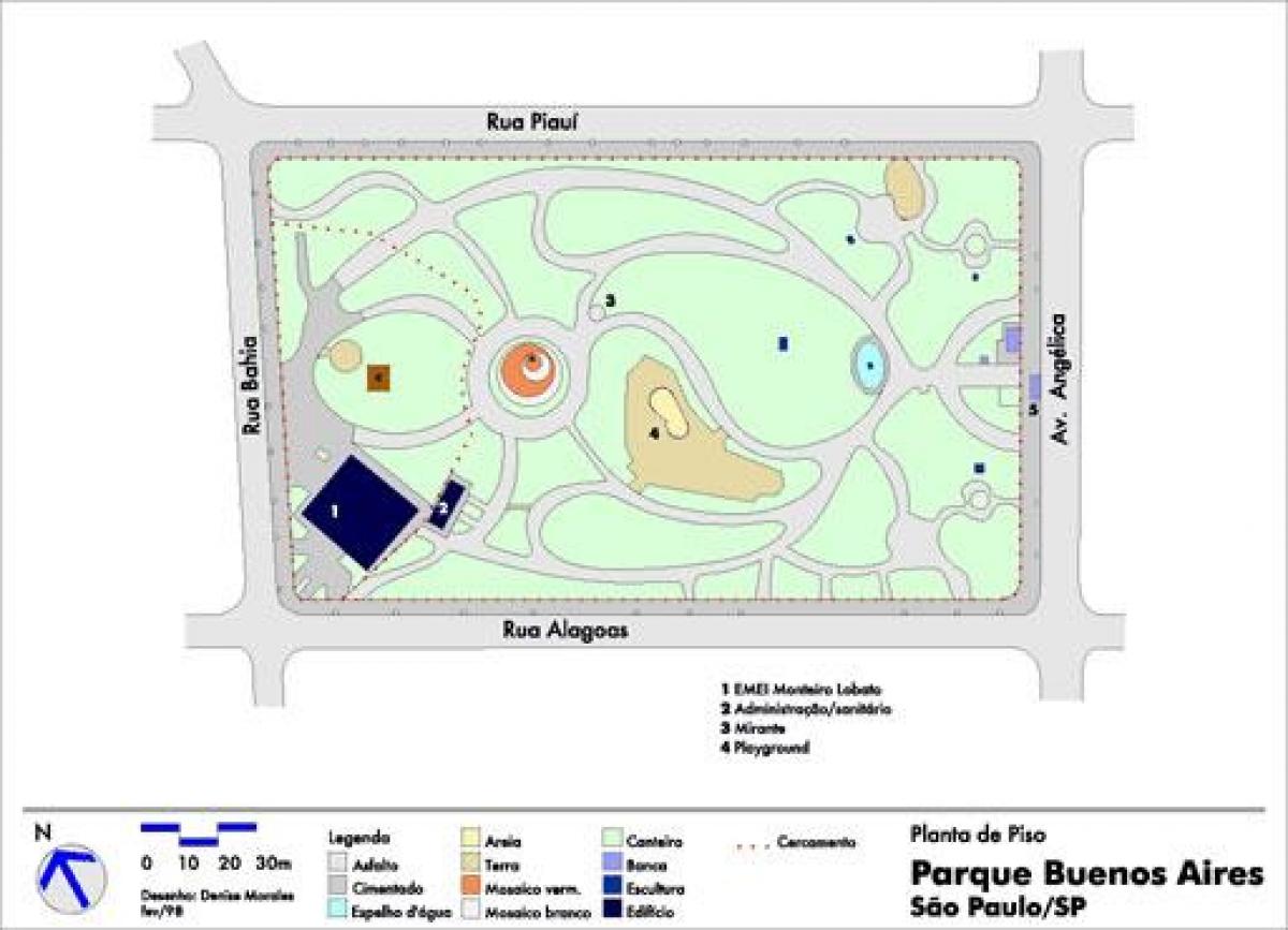 Карта Буэнос-Айрес, Сан-Паулу парк