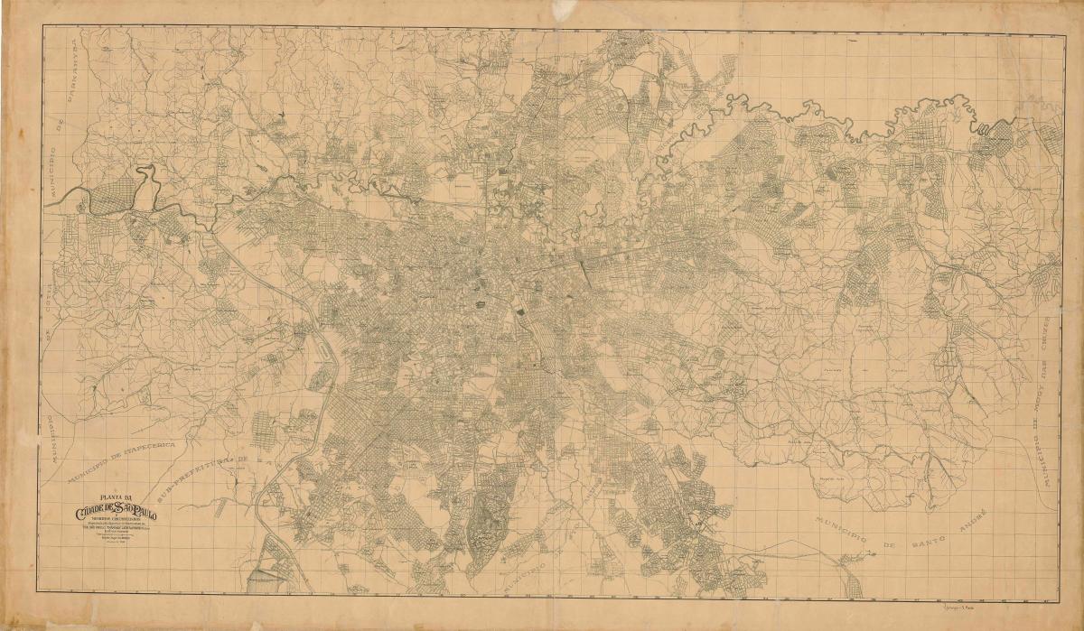 Карта бывший Сан - Паулу- 1943