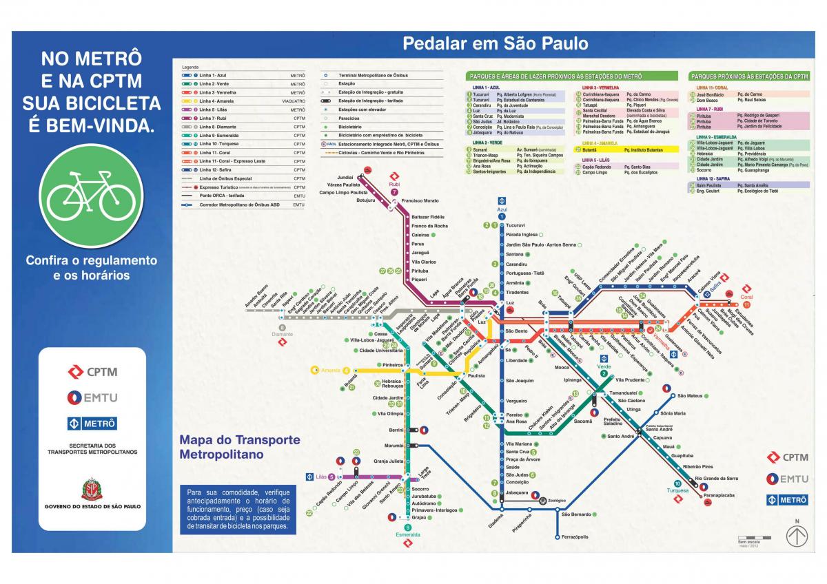 Карта руководство по Велоспорт-Сан-Паулу