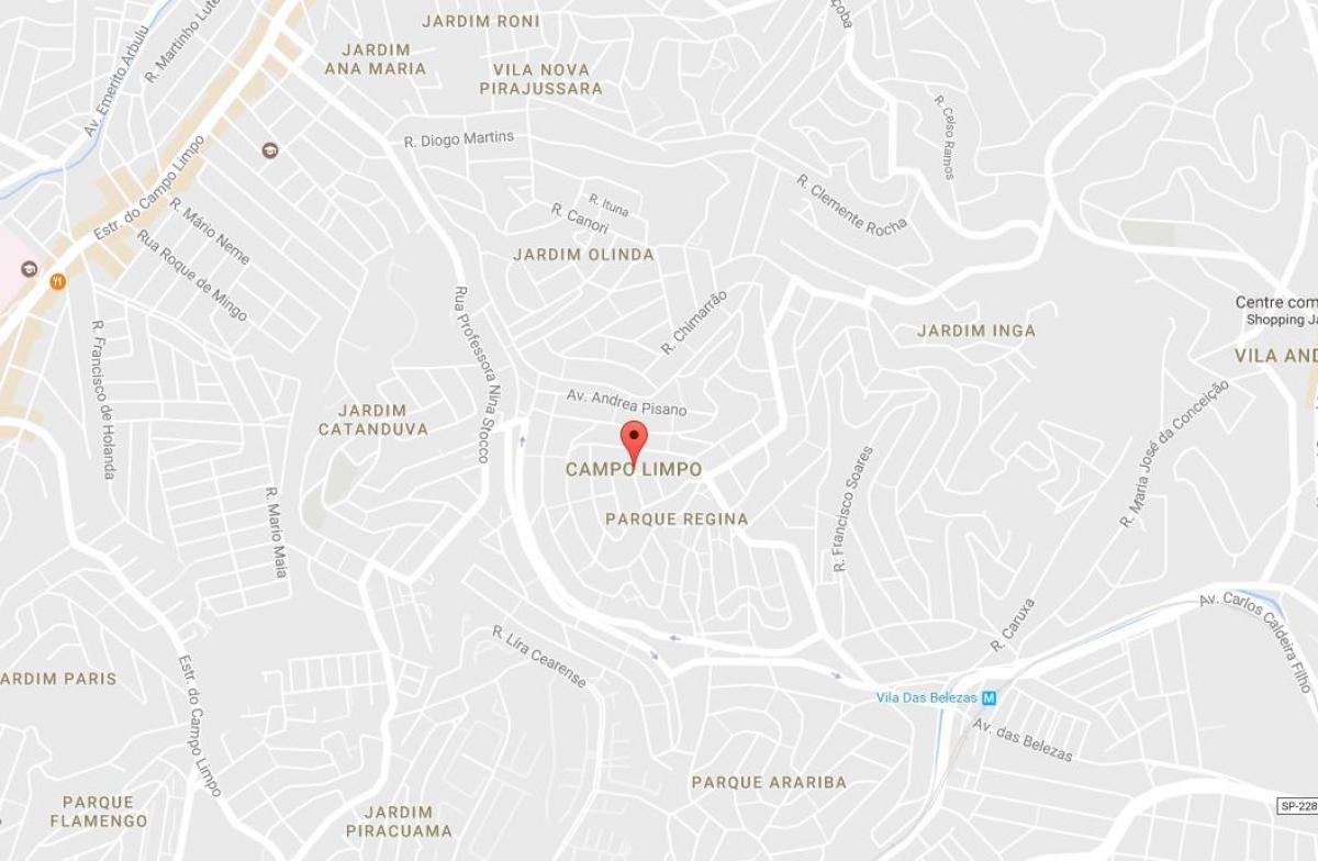 Карта Кампу-Лимпу-Сан-Паулу