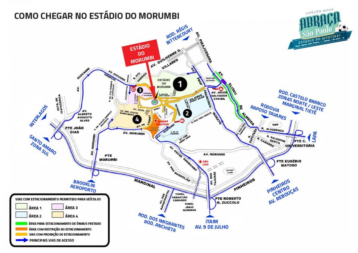 Карта Морумби стадион