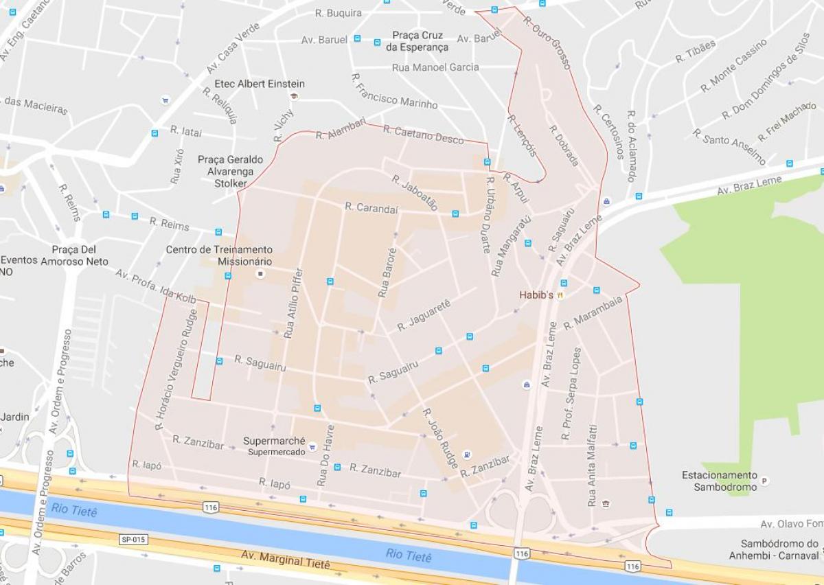 Карта Каса-Верде-Сан-Паулу