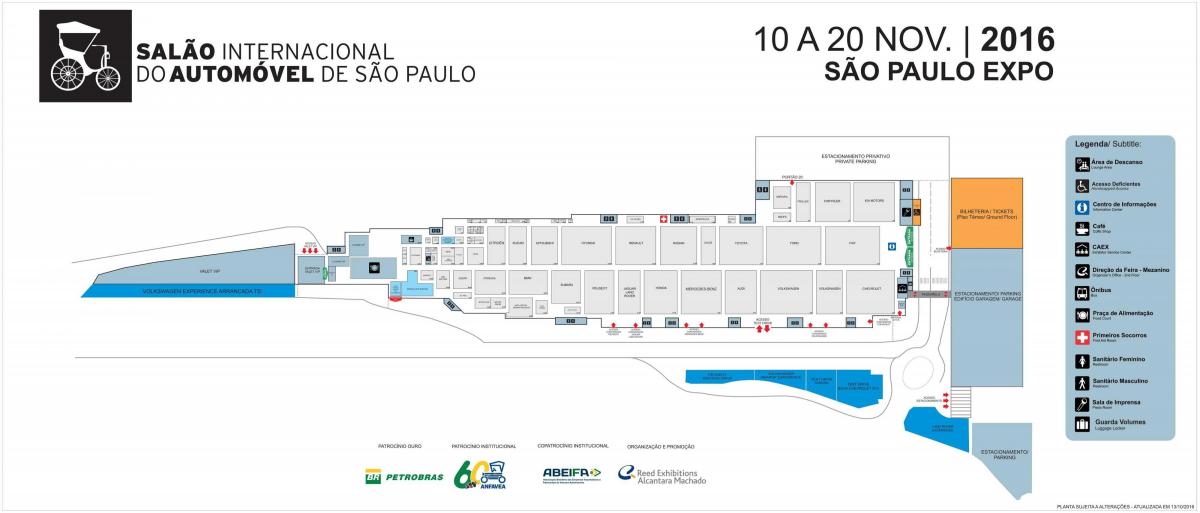 Карта автосалоне в Сан-Паулу