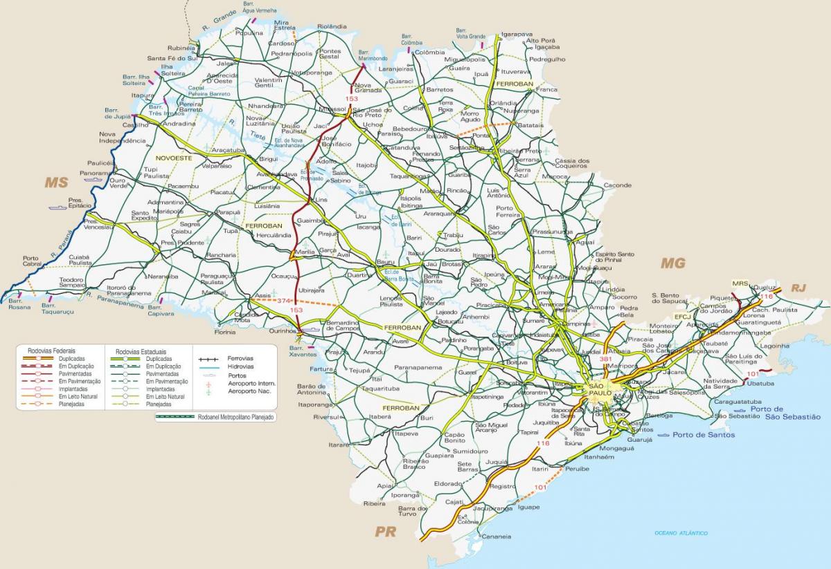 Карта СП транспорта