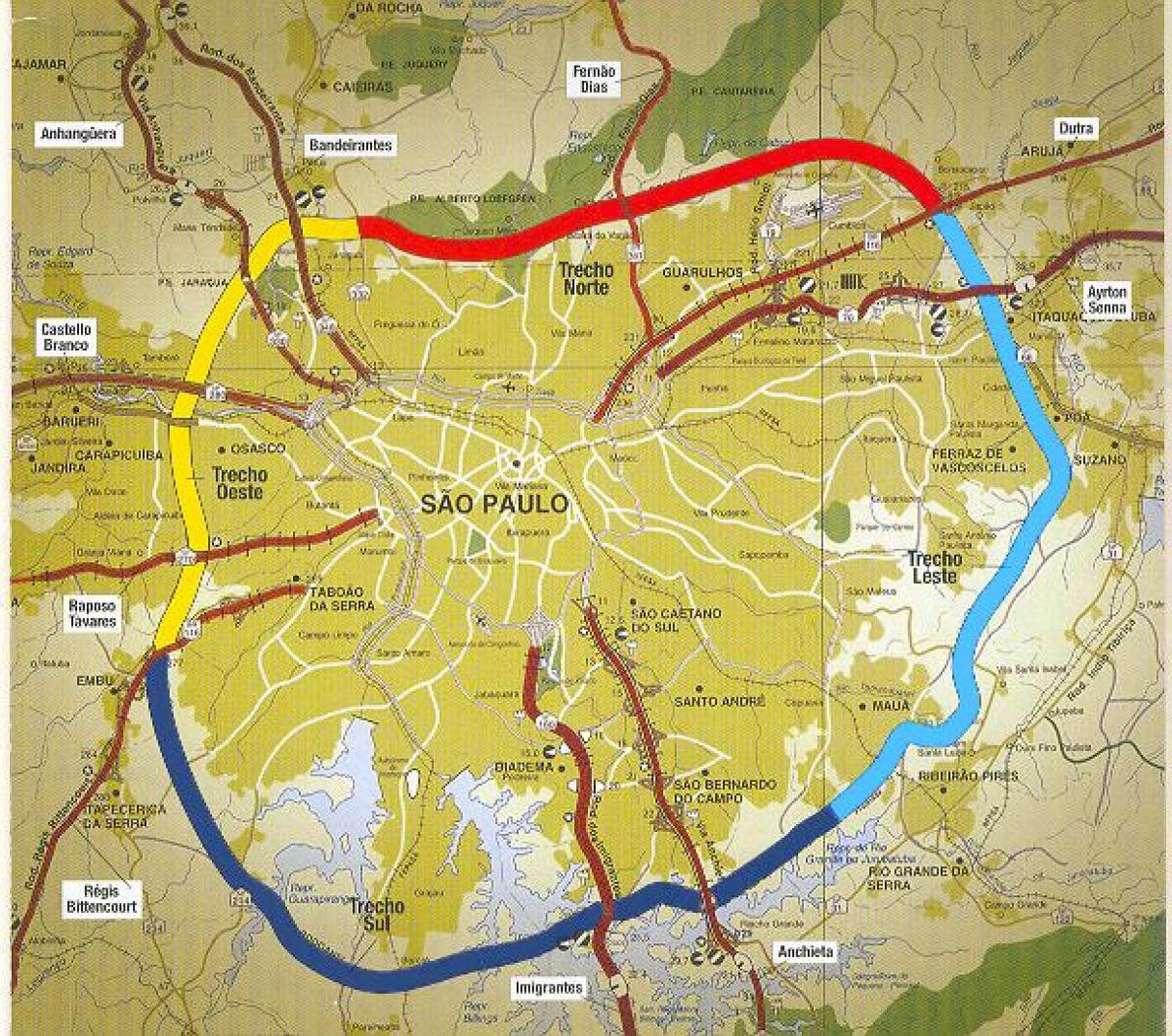Карта Сан-Паулу Вашингтон