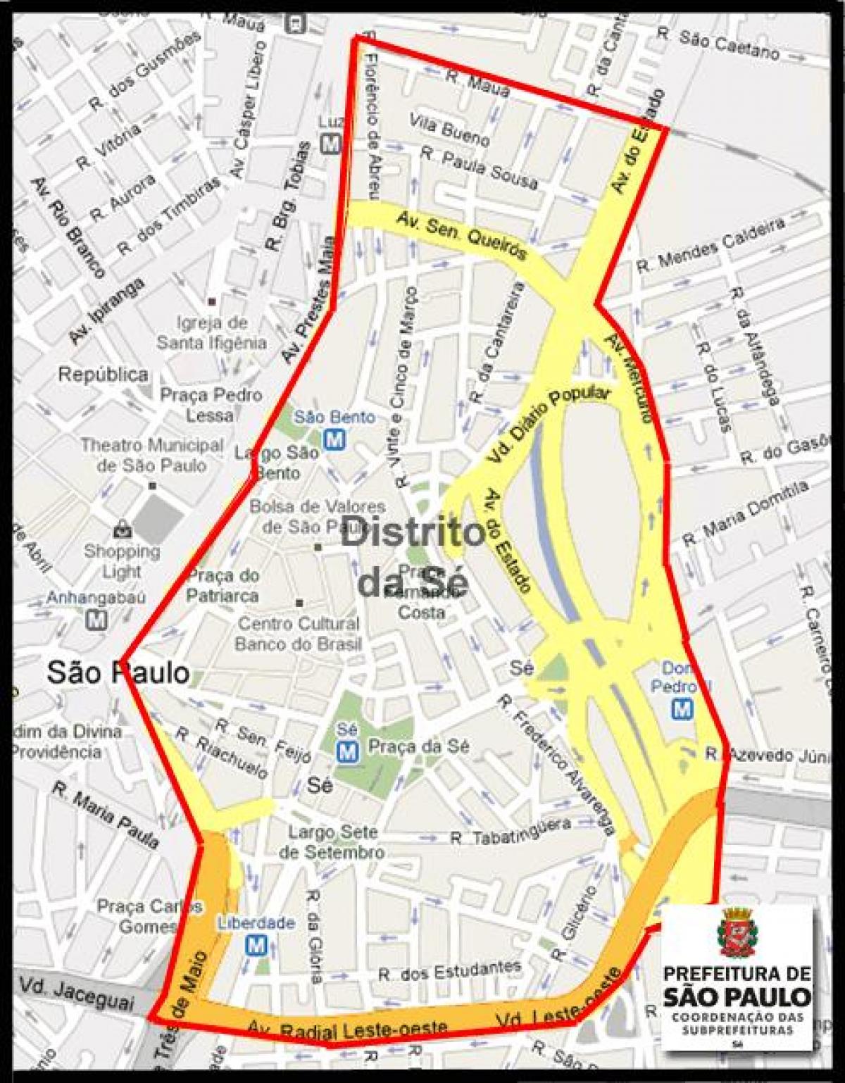 Карта се-Сан-Паулу