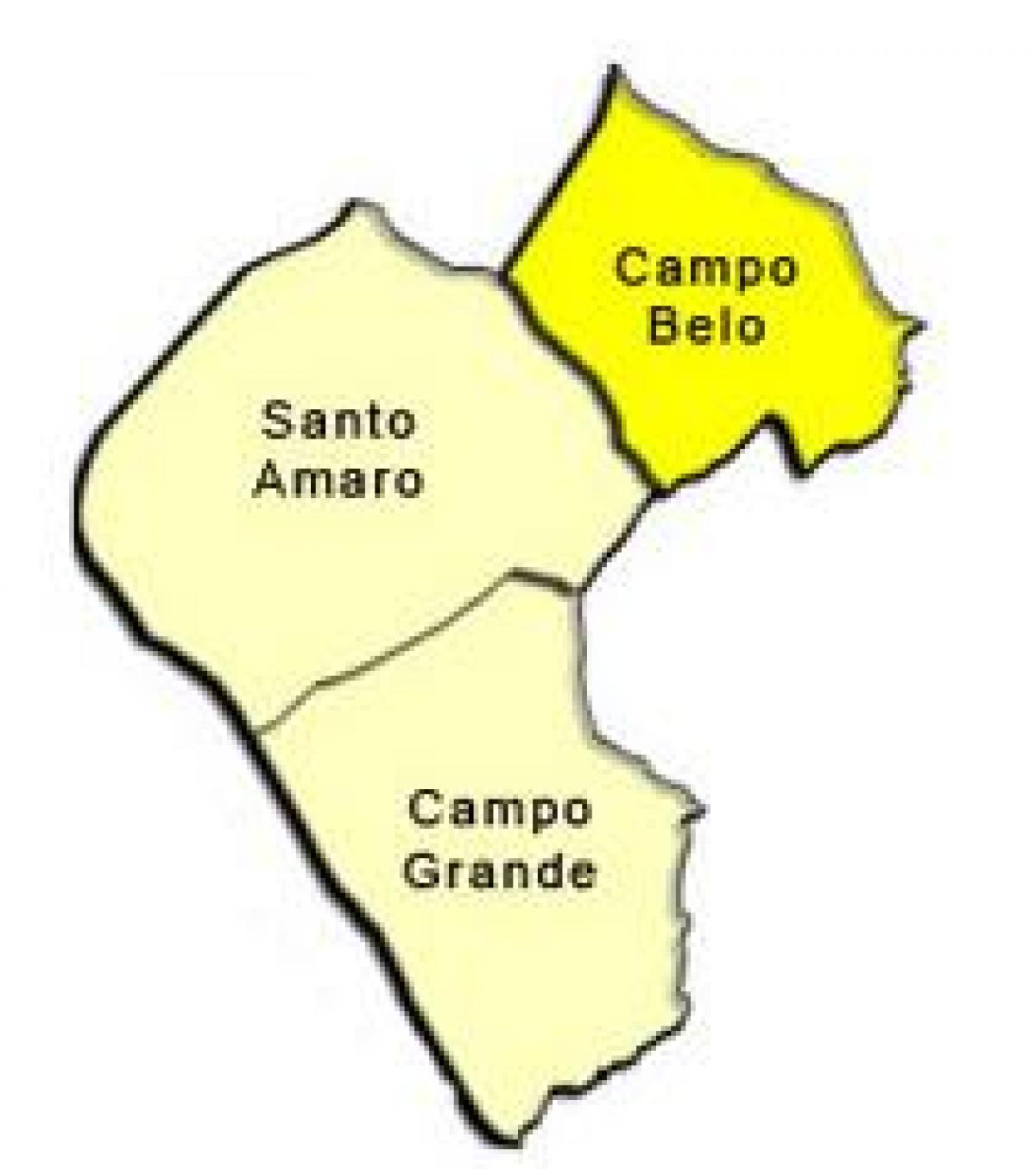 Карта суб-префектуре Санту-Амару