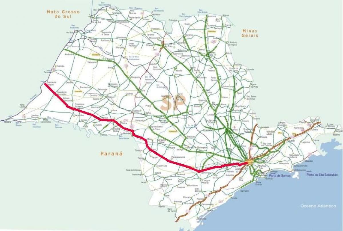 Карта шоссе Рапозо Таварес - СП 270