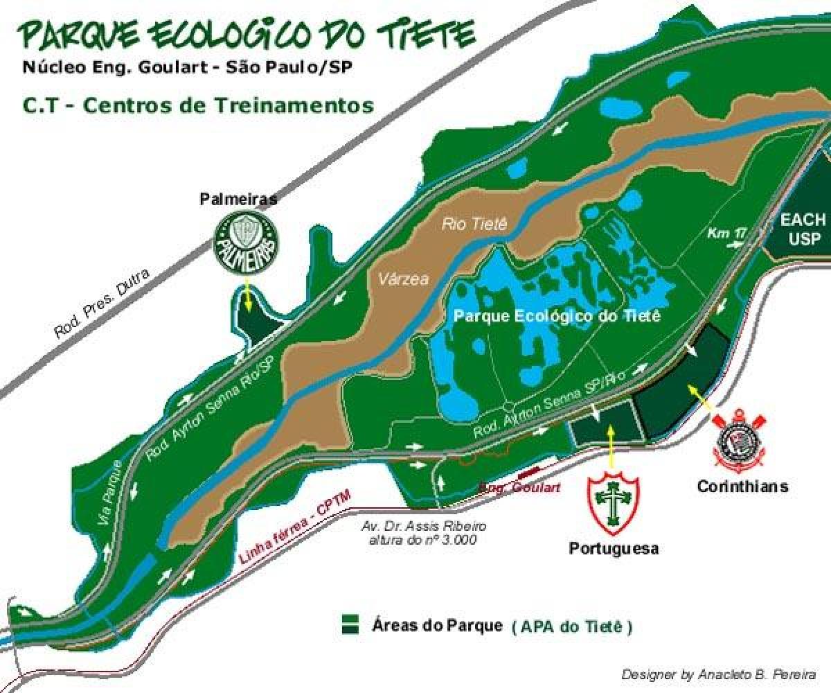 Карта Экологический Парк Тиете