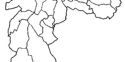 Карта Ermelino Матараццо суб-префектура Сан-Паулу