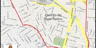 Карта Ретиро Бом-Сан-Паулу