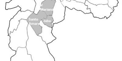 Карта зоны Центро-Сул-Сан-Паулу