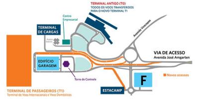 Карта международного аэропорта Виракопус
