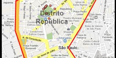 Карта Република Сан-Паулу