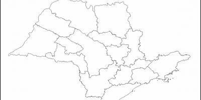 Карта Сан-Паулу Дева - регионы
