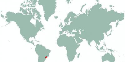 Карта Сан-Паулу в мире