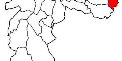 Карта район Сидаде Тирадентесе