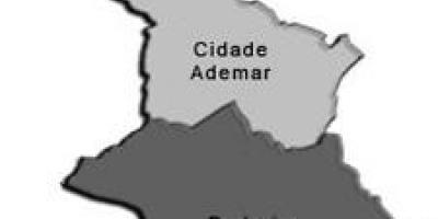 Карта города супрефектур Адемар