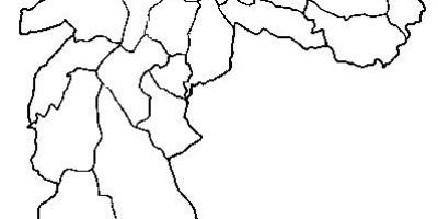 Карта Guaianases суб-префектура Сан-Паулу