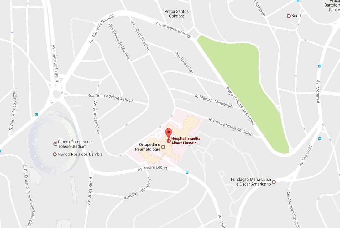 Карта Еврейской больнице Альберт Эйнштейн