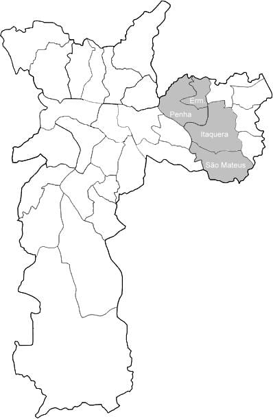 Карта зоны Лешти 1 Сан-Паулу