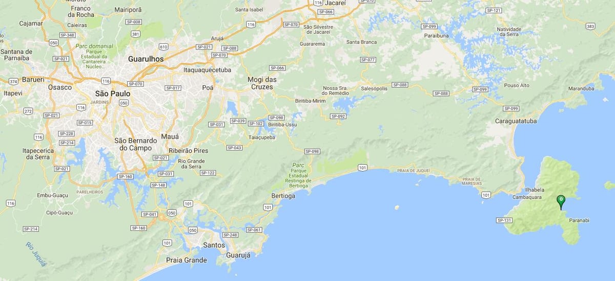 Карта пляжа Вермелья