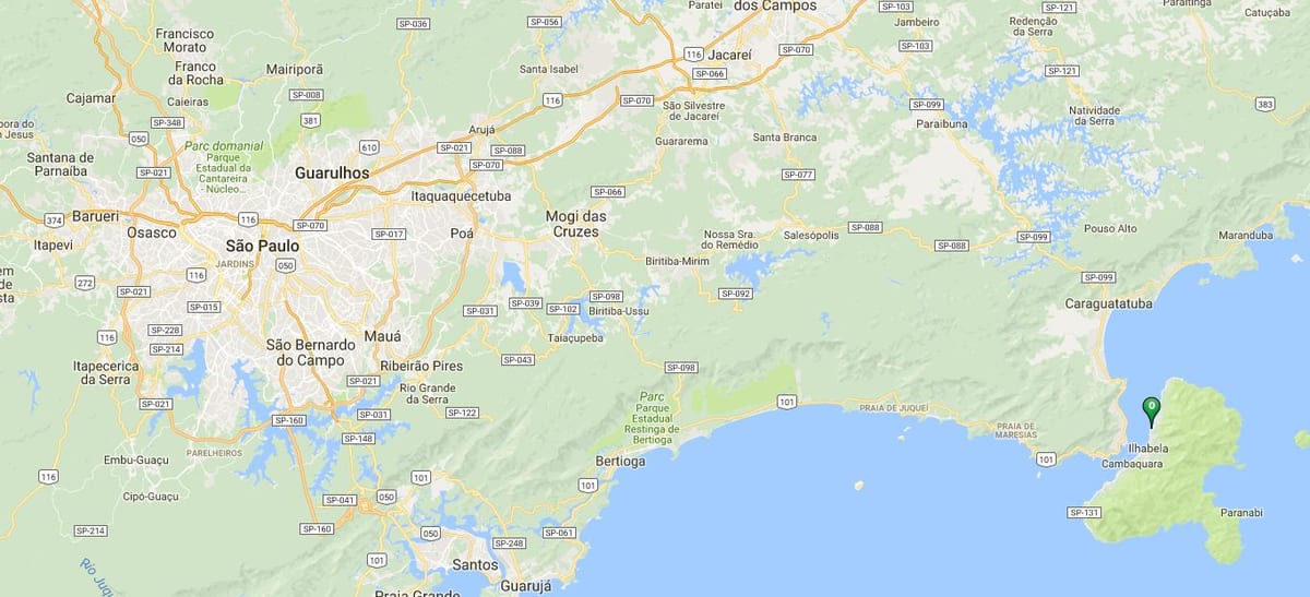 Карта пляжа Pequeá