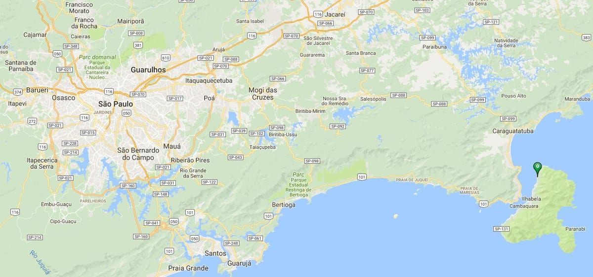 Карта пляжа Siriúba
