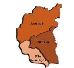 Карта Pirituba-Жарагуа супрефектур