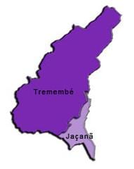 Карта Jaçanã-Tremembé супрефектур