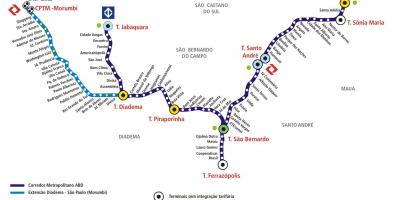 Метро сан паулу схема