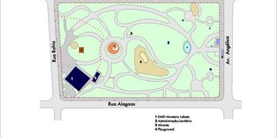 Карта Буэнос-Айрес, Сан-Паулу парк
