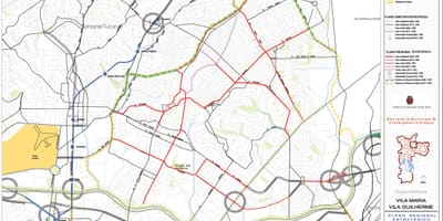 Карта Вила-Мария-Сан - Паулу- дорог