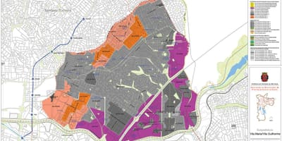 Карта Вила-Мария-Сан - Паулу- захват земли