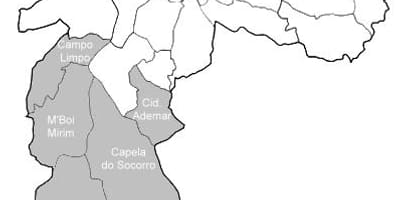 Карта зоны-Суль-Сан-Паулу