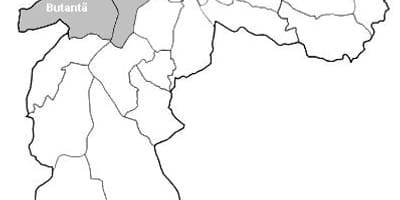 Карта Сан-Паулу зоны Оэсте