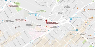 Карта Института рака в Сан-Паулу