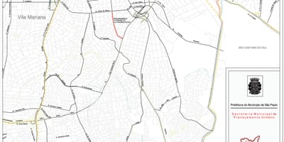 Карта Ипиранга-Сан-Паулу - дорог