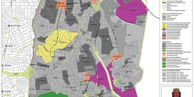 Карта Ипиранга-Сан-Паулу - захват земли