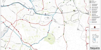 Карта Итакера в Сан-Паулу - общественный транспорт