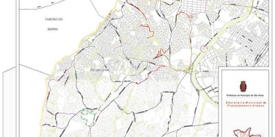 Карта Кампу-Лимпу-Сан-Паулу - дорог
