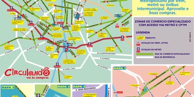 Карта супермаркеты в Сан-Паулу