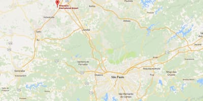 Карта Международный аэропорт Кампинас