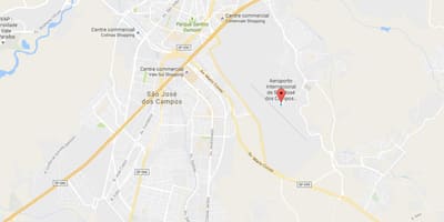 Карта Международный аэропорт Сан-Жозе-дус-кампус