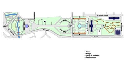 Карта Индепенденсии парка Сан-Паулу