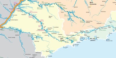 Карта Сан-Паулу рек